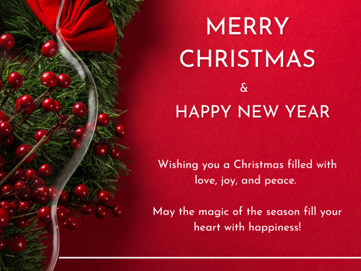 Merry Christmas and Happy New Year!
